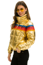 Classic 5 STRIPE APRES JACKET - GLOSSY GOLD