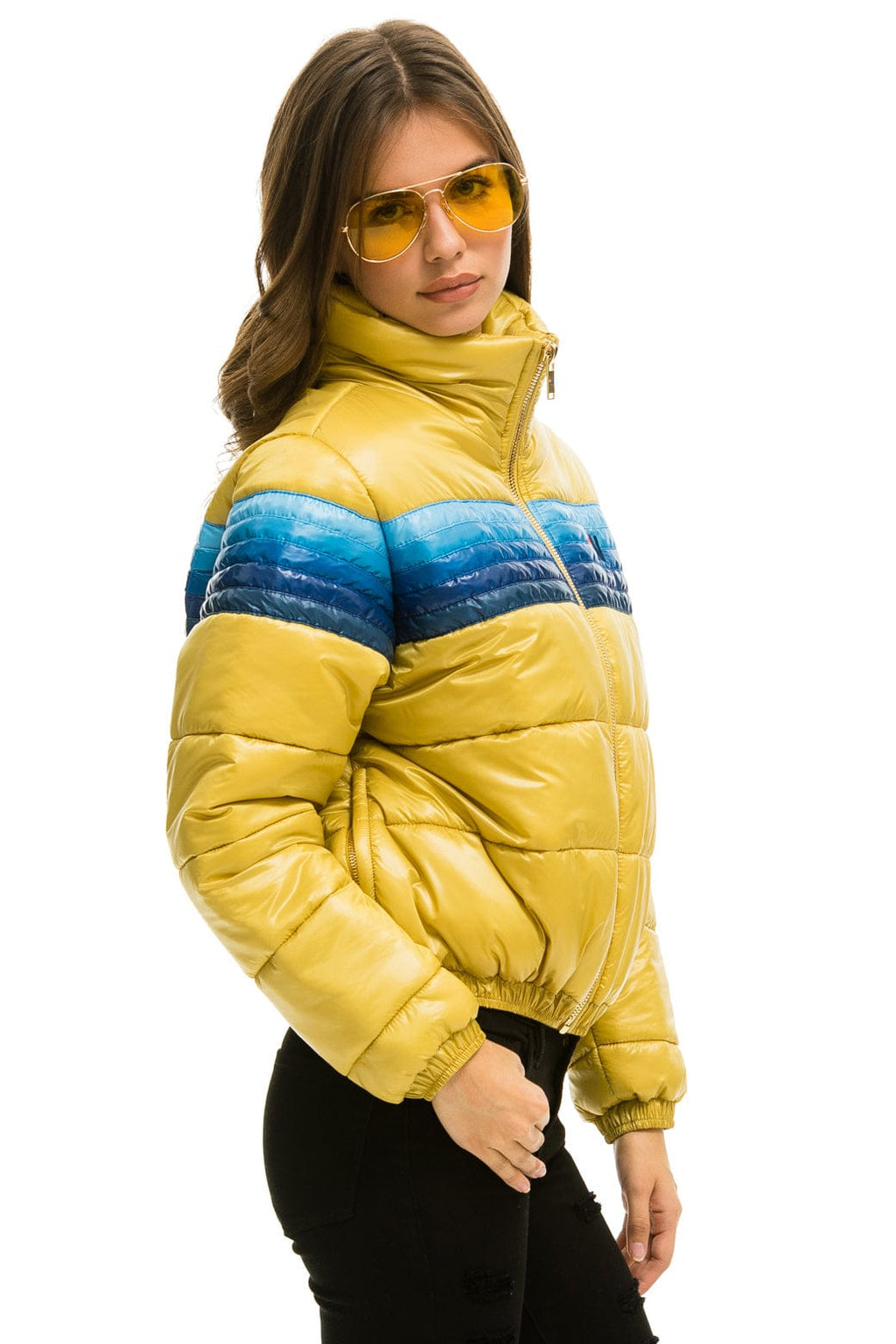 Classic 5 STRIPE APRES JACKET - GLOSSY KHAKI
