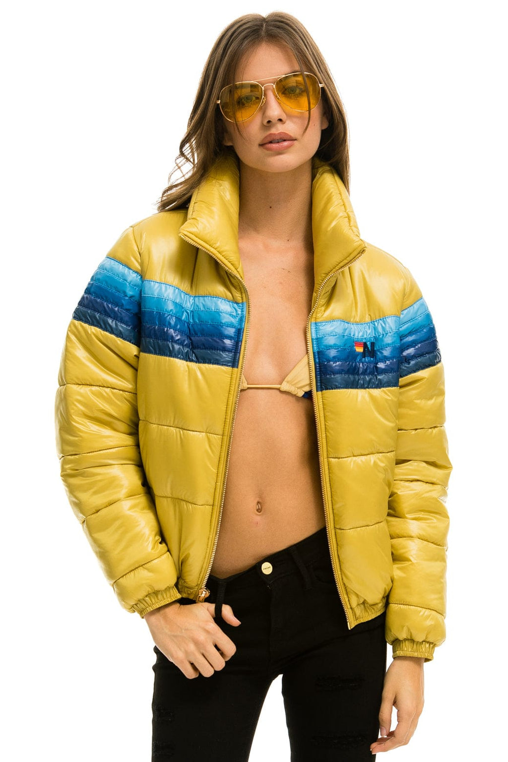 Classic 5 STRIPE APRES JACKET - GLOSSY KHAKI
