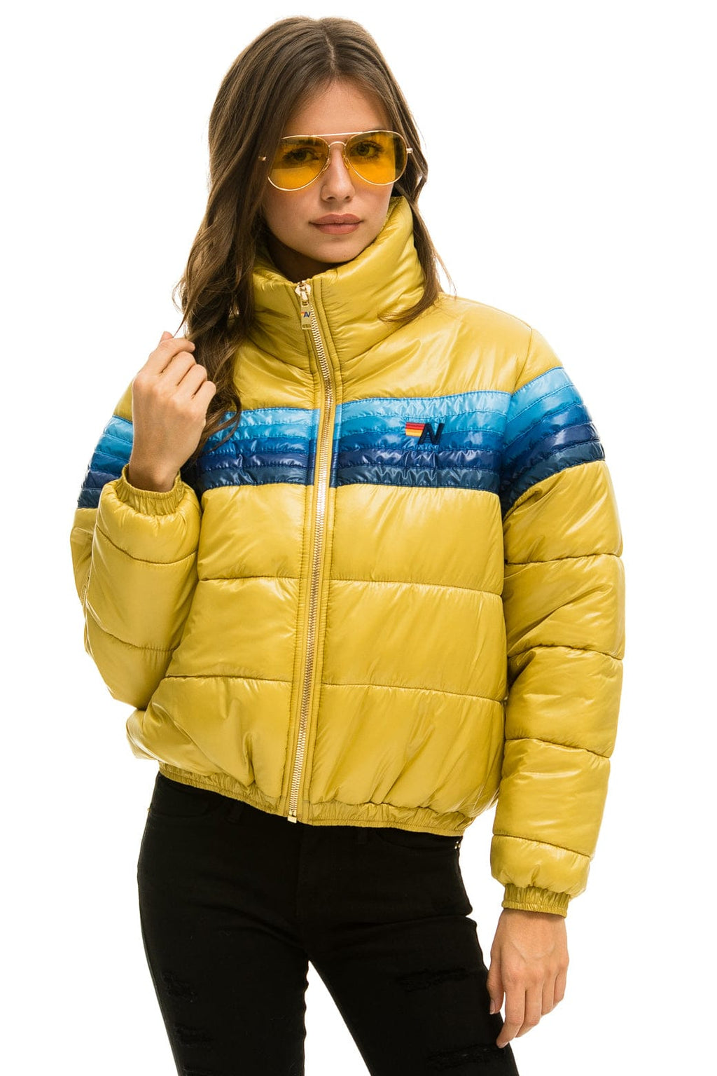 Classic 5 STRIPE APRES JACKET - GLOSSY KHAKI