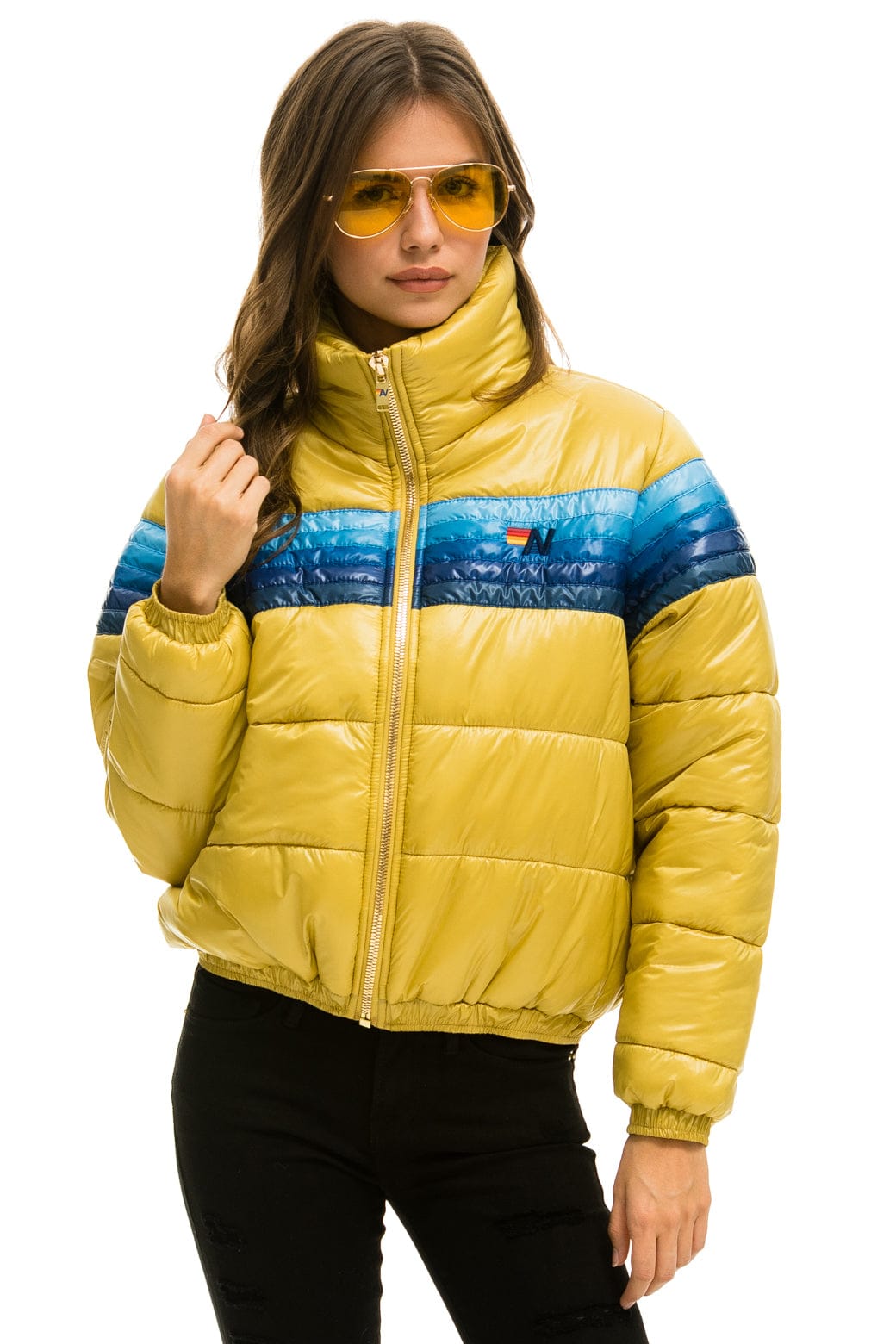 Classic 5 STRIPE APRES JACKET - GLOSSY KHAKI
