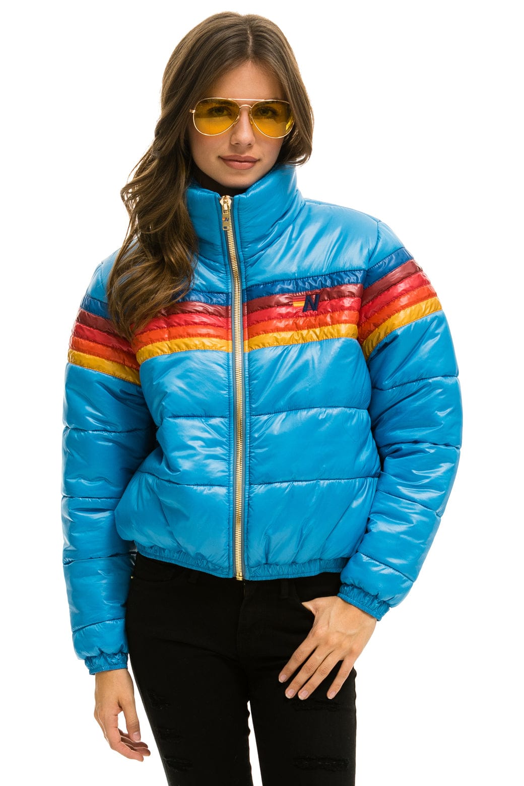 Classic 5 STRIPE APRES JACKET - GLOSSY OCEAN