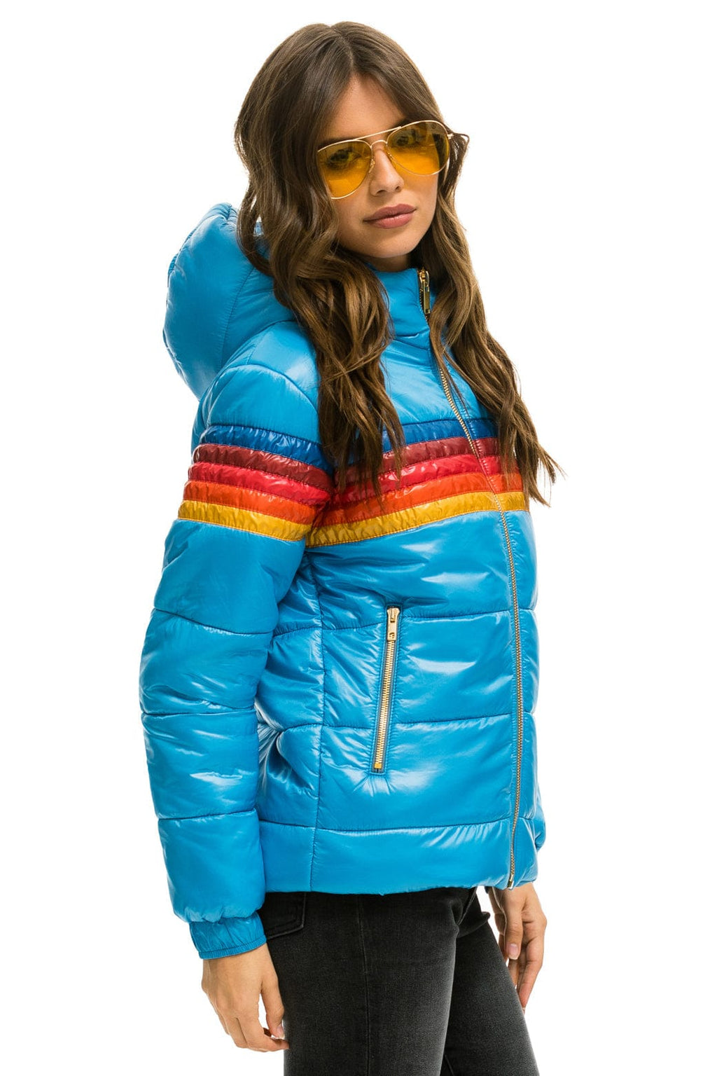 Classic 5 STRIPE TREKKER JACKET - GLOSSY OCEAN