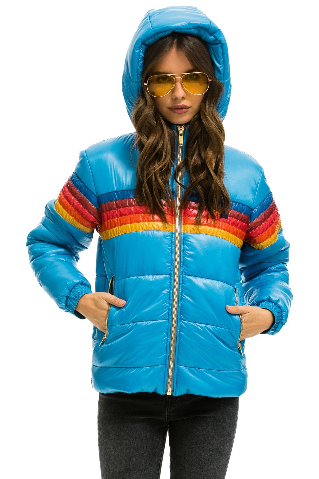 Classic 5 STRIPE TREKKER JACKET - GLOSSY OCEAN