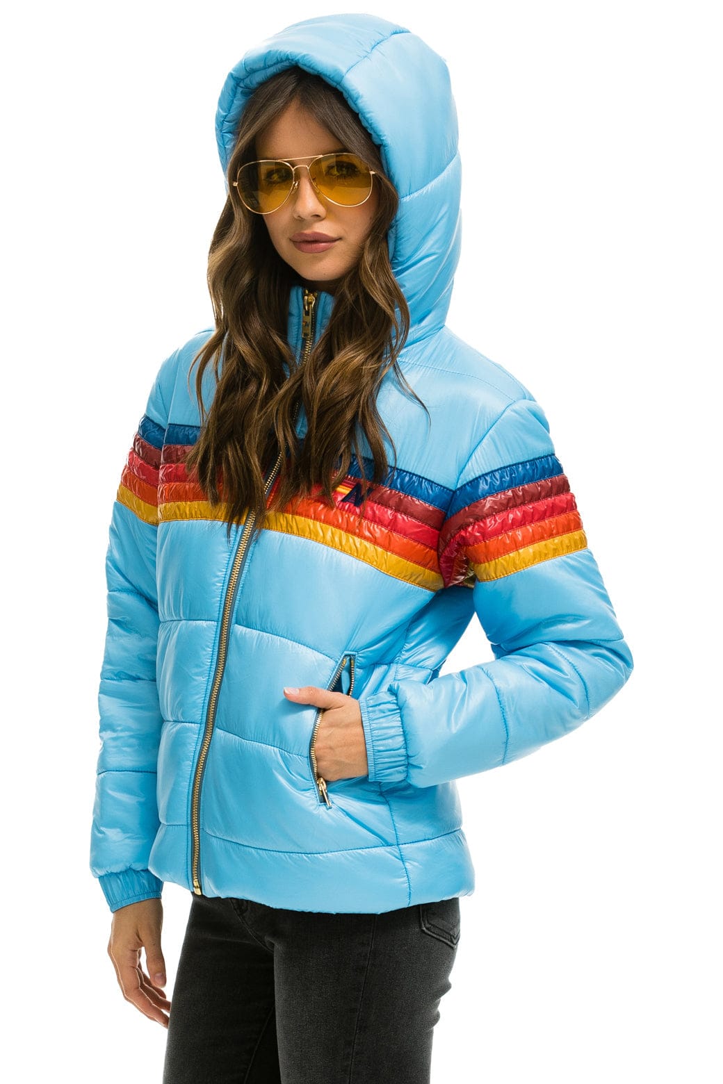 Classic 5 STRIPE TREKKER JACKET - GLOSSY SKY