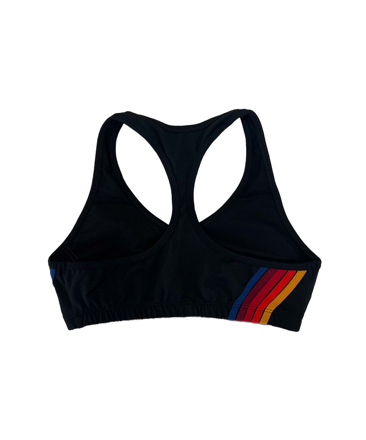 Classic WOMENS 5 STRIPE SPORTS BRA - BLACK