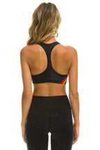Classic WOMENS 5 STRIPE SPORTS BRA - CHARCOAL