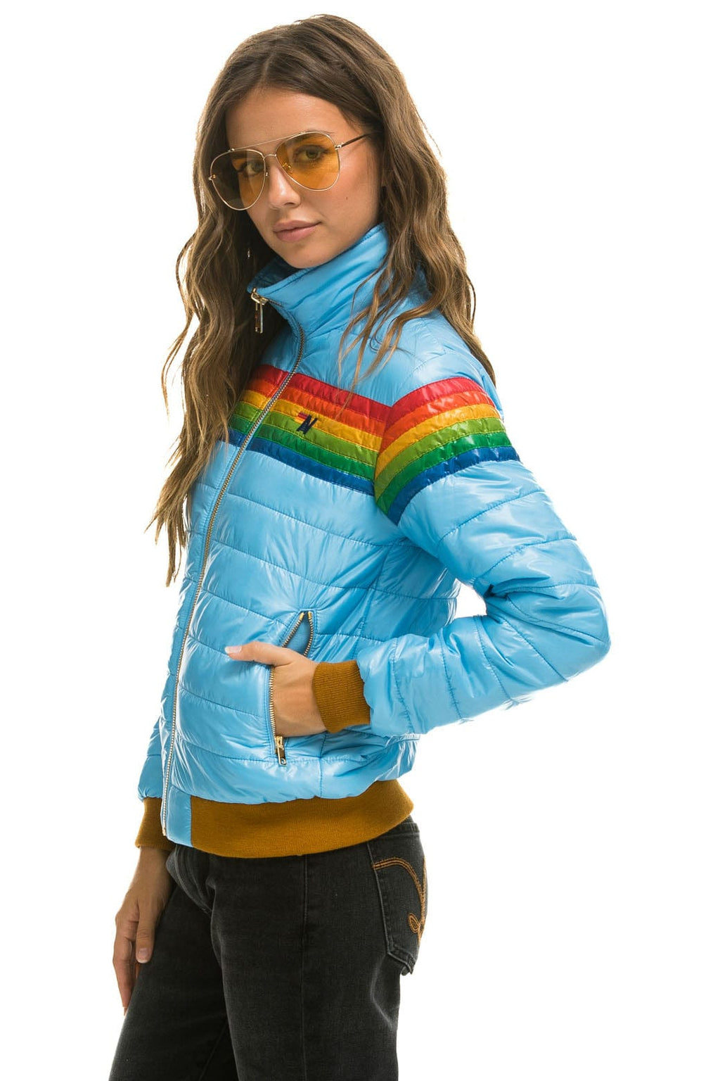 Classic 6 STRIPE JACKET - GLOSSY SKY