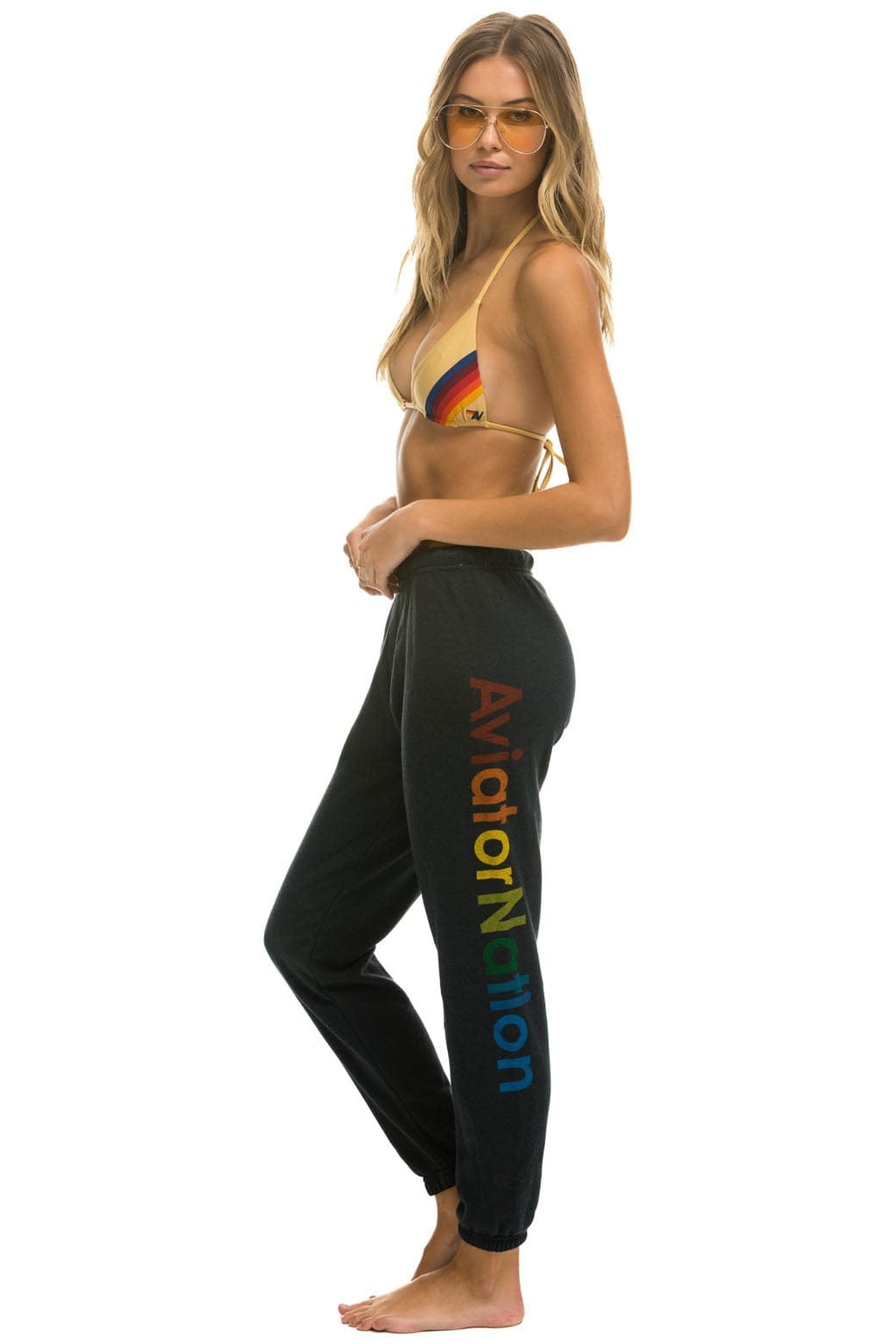 Classic AVIATOR NATION VENICE SWEATPANTS - CHARCOAL