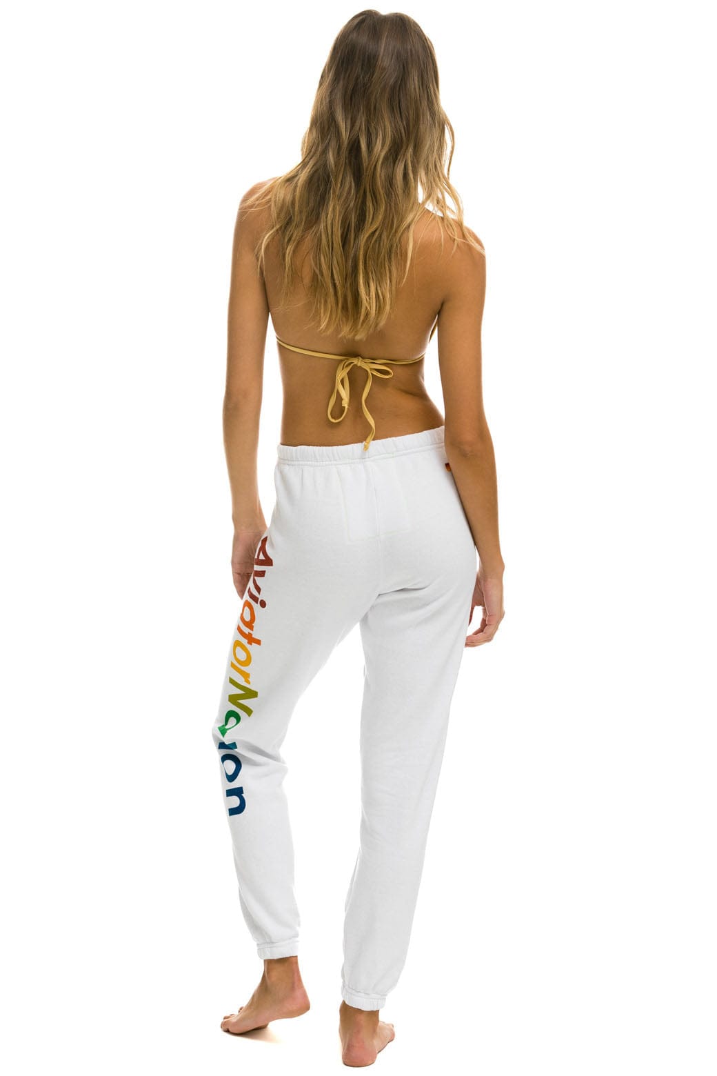 Classic AVIATOR NATION VENICE SWEATPANTS - WHITE