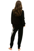 Classic BOLT CASHMERE LIGHT SWEATER PANT - BLACK WHITE BOLT