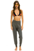 Classic BOLT CASHMERE LIGHT SWEATER PANT - DEEP HEATHER BLACK BOLT