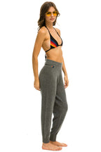 Classic BOLT CASHMERE LIGHT SWEATER PANT - DEEP HEATHER BLACK BOLT