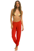 Classic CHECK LEG SWEATPANTS - RED WHITE