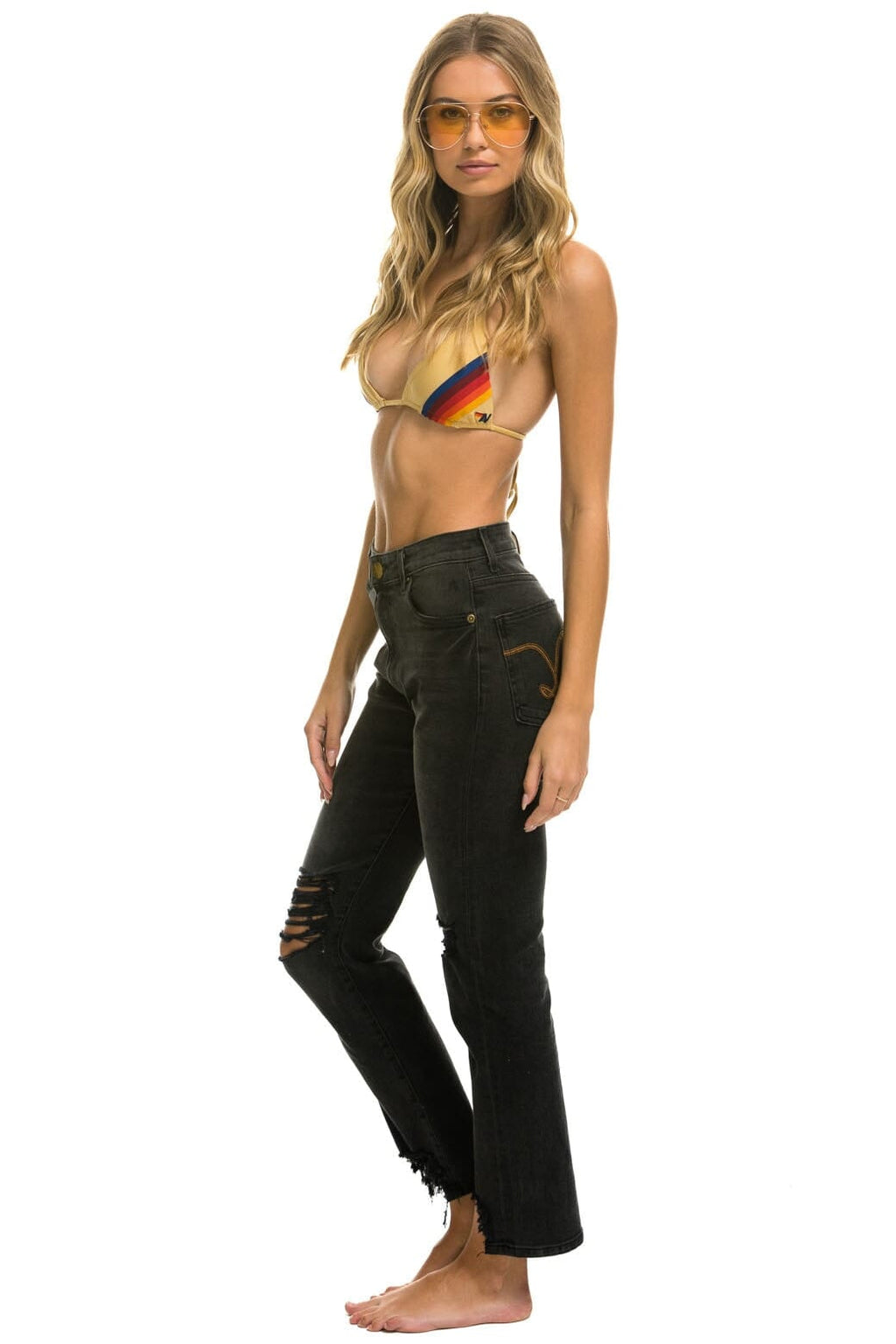 Classic HIGH RISE SLIM BOOT JEAN - VINTAGE BLACK