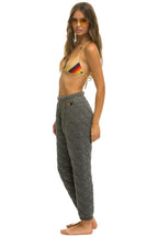 Classic QUILTED SWEATPANTS - HEATHER GREY