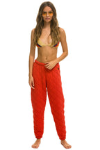 Classic QUILTED SWEATPANTS - RED