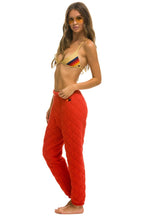 Classic QUILTED SWEATPANTS - RED
