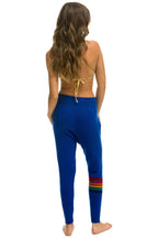 Classic RAINBOW 6 STRIPE CASHMERE RELAXED FIT PANT - LAPIS