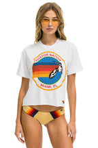 Classic SIGNATURE MIAMI BOYFRIEND TEE - WHITE