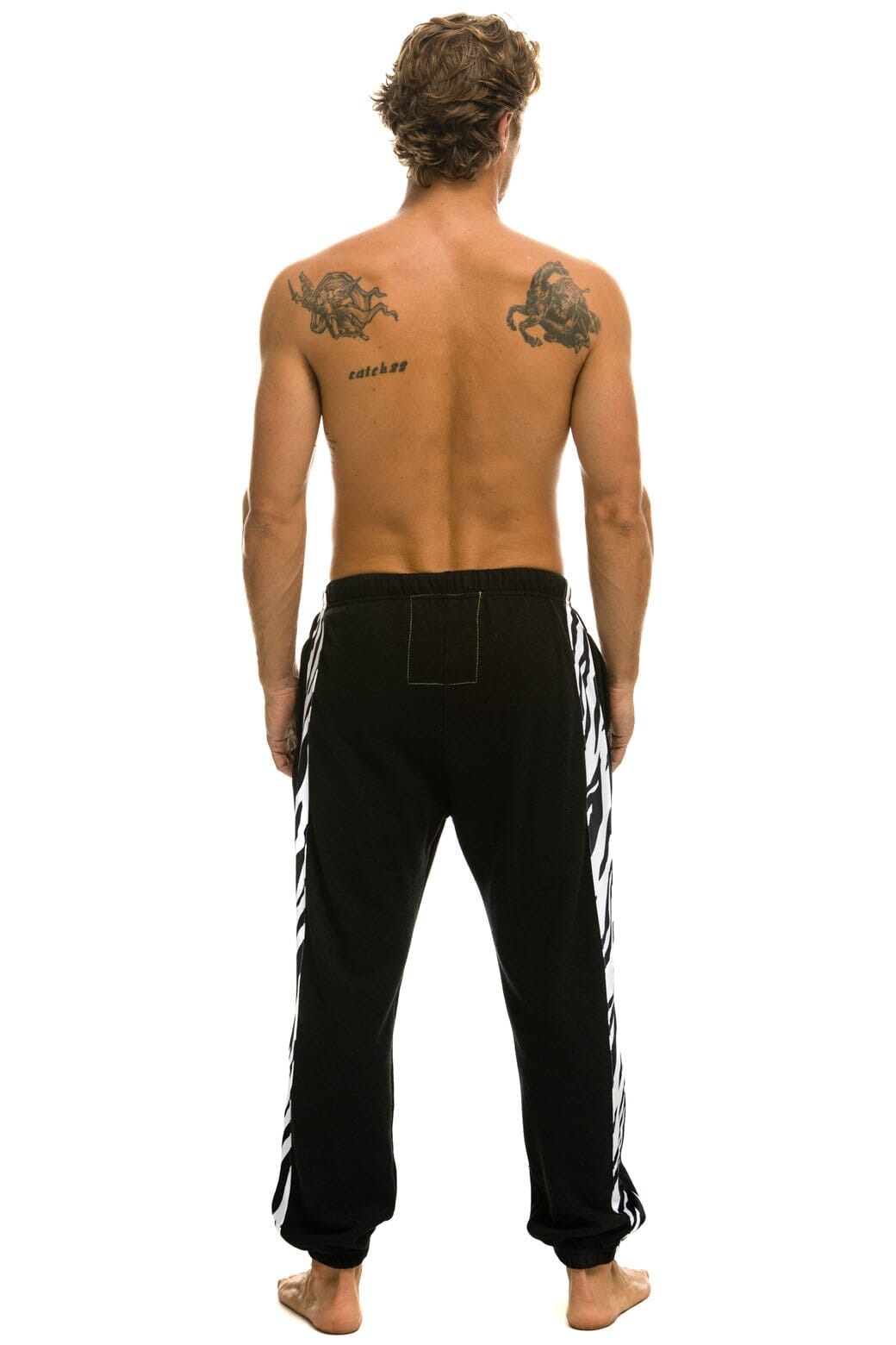Classic ZEBRA STRIPE SWEATPANTS - BLACK ZEBRA