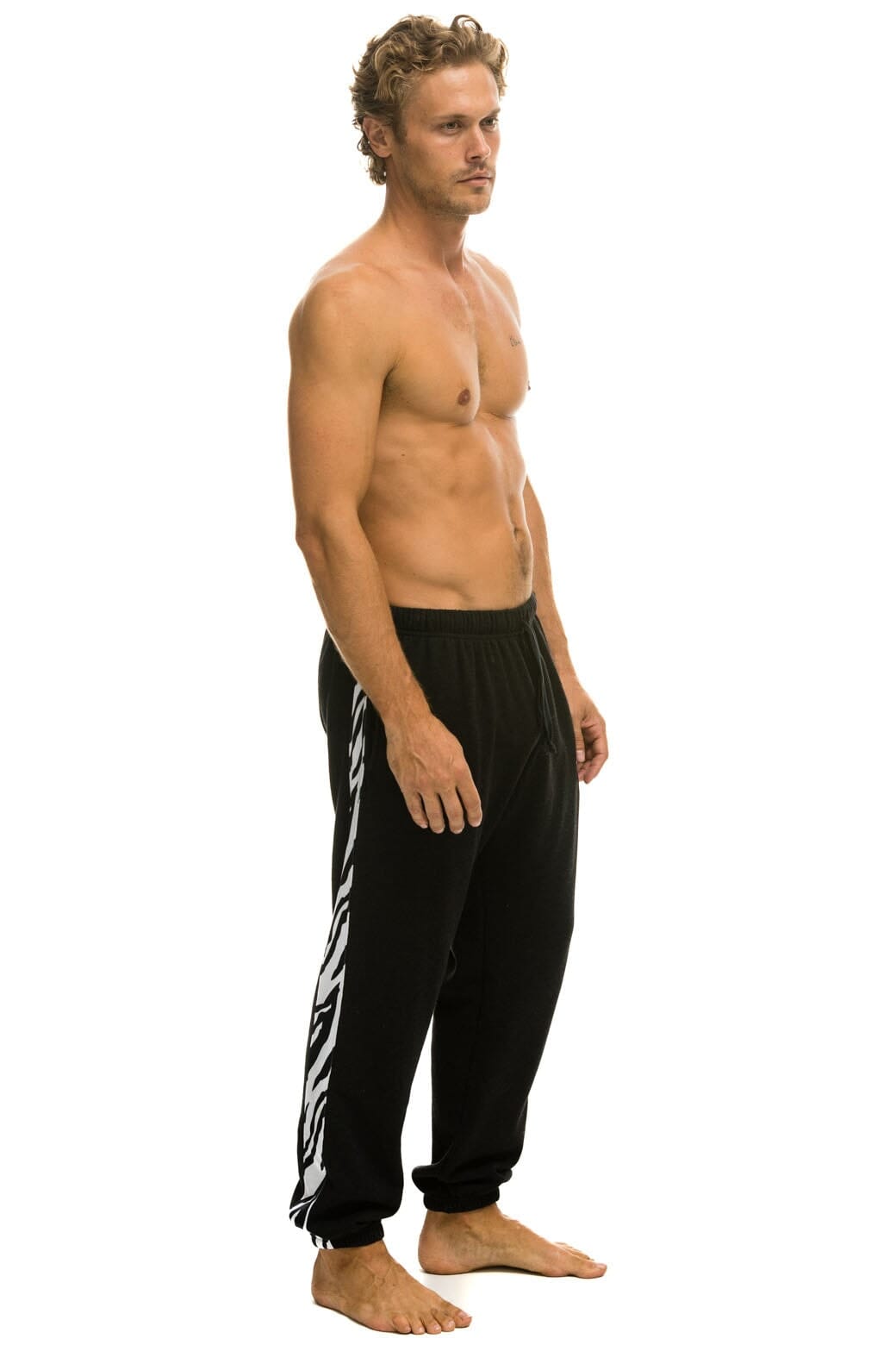 Classic ZEBRA STRIPE SWEATPANTS - BLACK ZEBRA