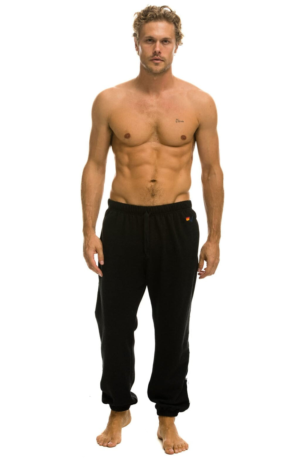 Classic ZEBRA STRIPE SWEATPANTS - BLACK ZEBRA